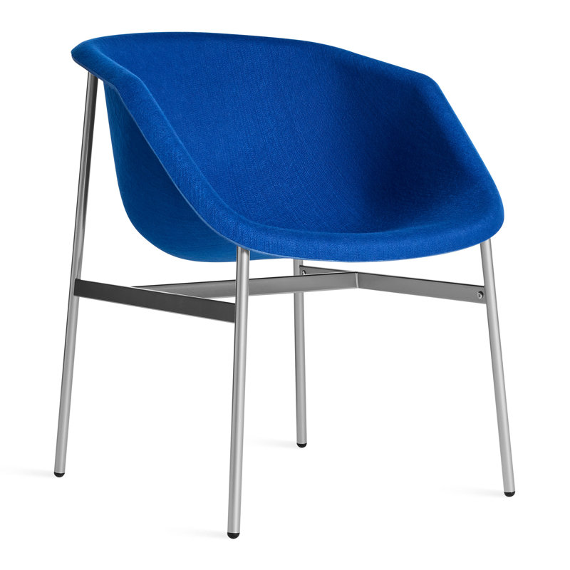 Fauteuil Past Life, Argent, Cobalt