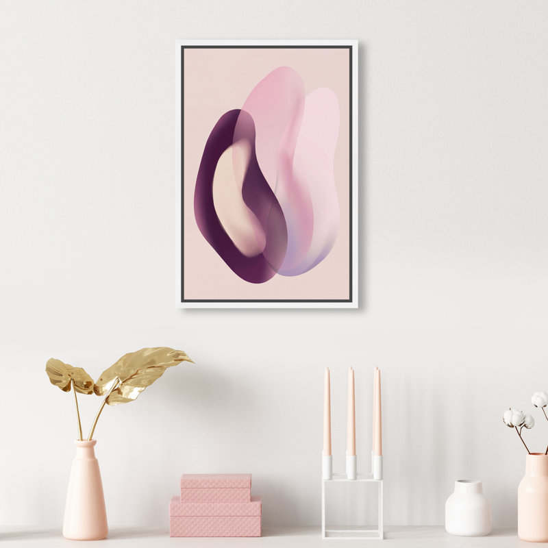 Soft Love Print by Oliver Gal, 25"H x 17"W, White Floater Frame