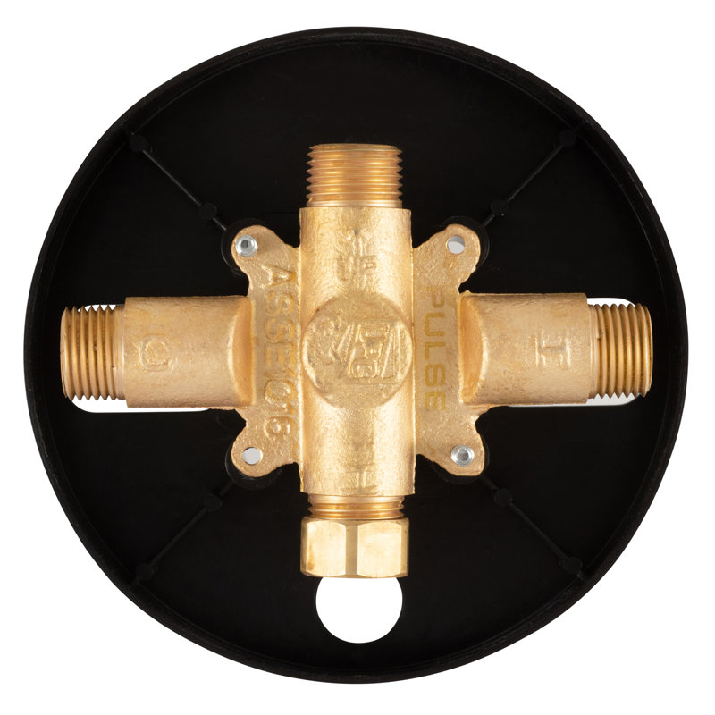 Brushed Gold Pressure Balance Shower Valve with Lever Handle