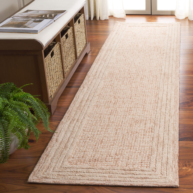 Tapis ivoire / rose Ebony 425, Tapis de couloir 2 pi 3 po x 9 pi