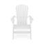 Chaise Adirondack - Bois d'œuvre robuste en polyéthylène haute densité pour la détente au bord de la piscine, du patio et du jardin-1873956356