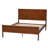 Baxton Studio Seamus Platform Bed with Carved Bobbin Frame, Queen