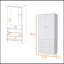 Armoire Prescott, avec 2 portes, 3 tiroirs et 1 barre à vêtements, blanc-294411825