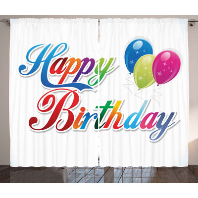 Polyester Semi Sheer Curtain Pair