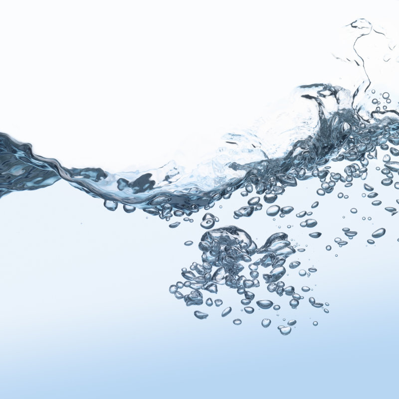 Water Bubbles 1 Piece Wrapped Canvas Wall Art, 122cm H x 122cm W x 3.8cm D