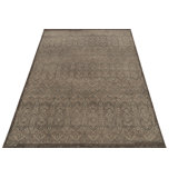 Distressed Homage Hand Knotted Wool Geometric Area Rug