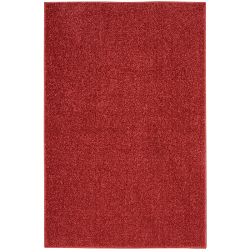 Tapis rouge intérieur / extérieur Nourison Essentials, Rectangle 2 pi x 4 pi