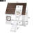 Helmi Kids Twin Bunk Bed with Slide