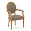 Dauphin 20'' H Beech Armchair-71069643-71069666