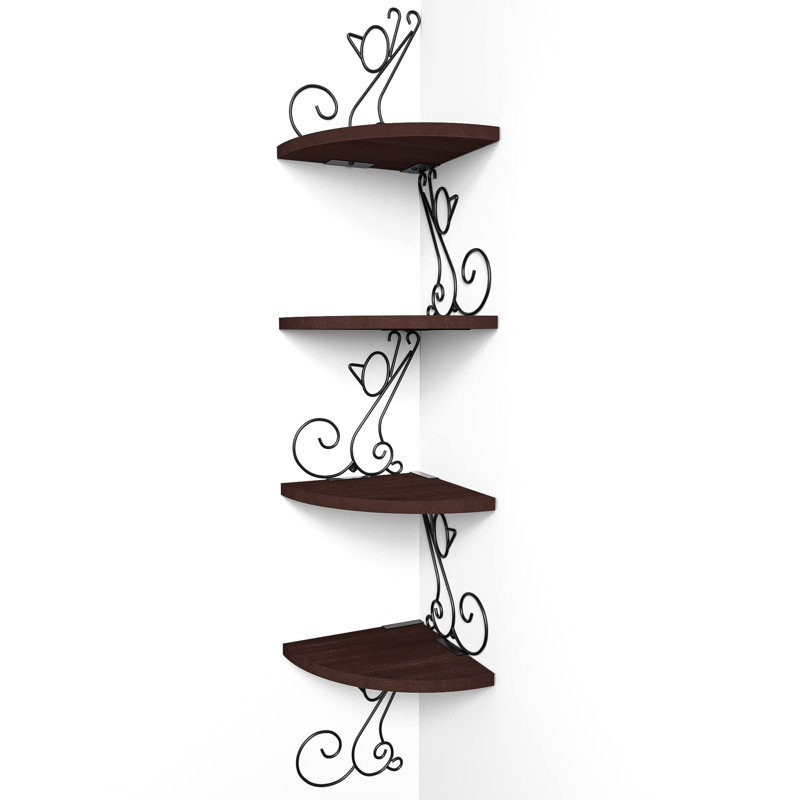 Calabro Floating Shelf, Dark Walnut