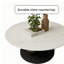 Table basse moderne en ardoise ronde avec base en métal-129878373-129878379-129878380