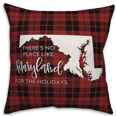  Coussin décoratif Il n'y a pas de place comme chez-soi pour les fêtes