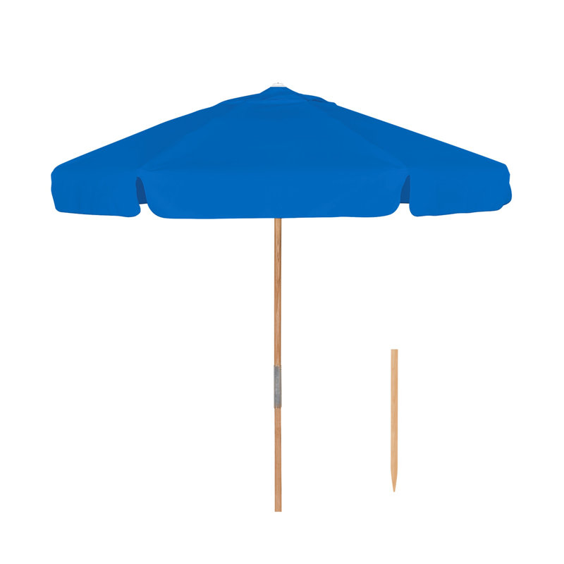 Prestige 84'' Beach Umbrella, Medium Cherry, Pacific Blue