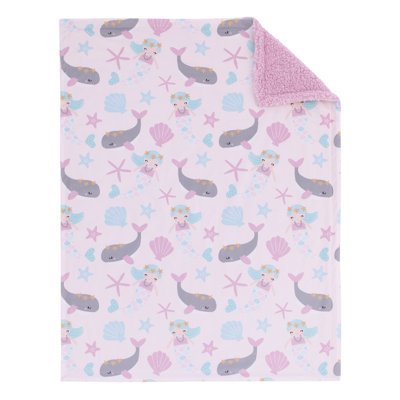 Couverture pour bébé rose Sugar Reef Mermaid