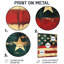 Drapeau des États-Unis rétro - États-Unis, décoration murale en métal, reproduction d'art traditionnelle en métal-116706335