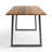 Doron Solid Wood Top Metal Base Dining Table-260195091-260195098