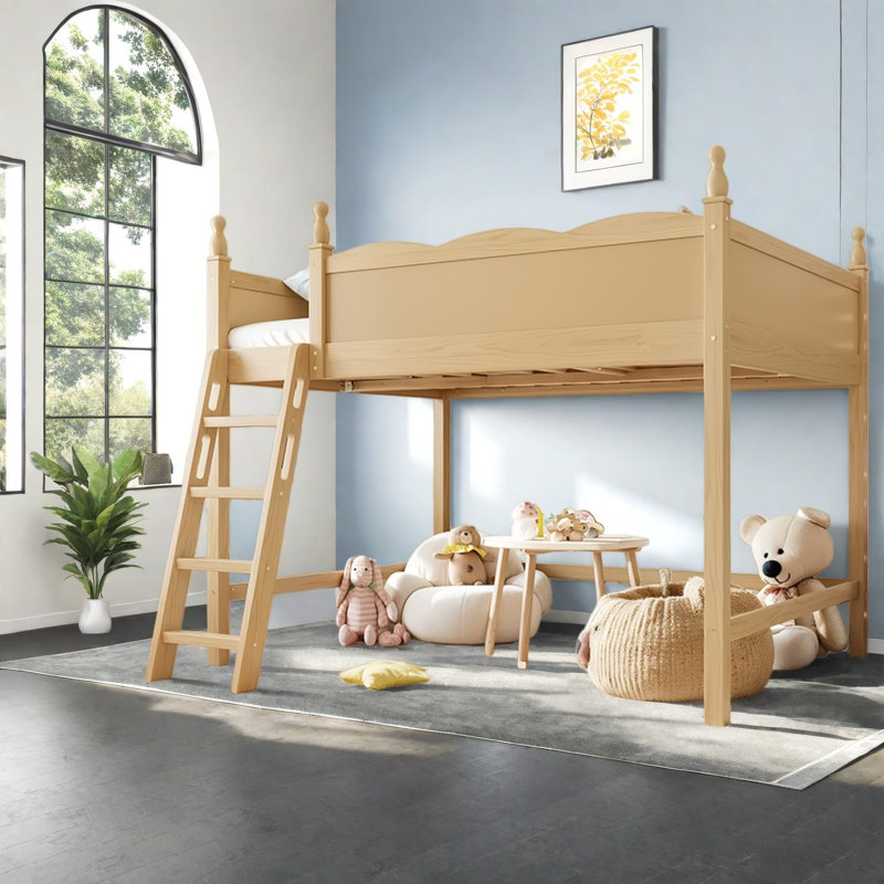 Lits peu encombrants avec rangement, loft moderne en bois aggloméré pour la maison