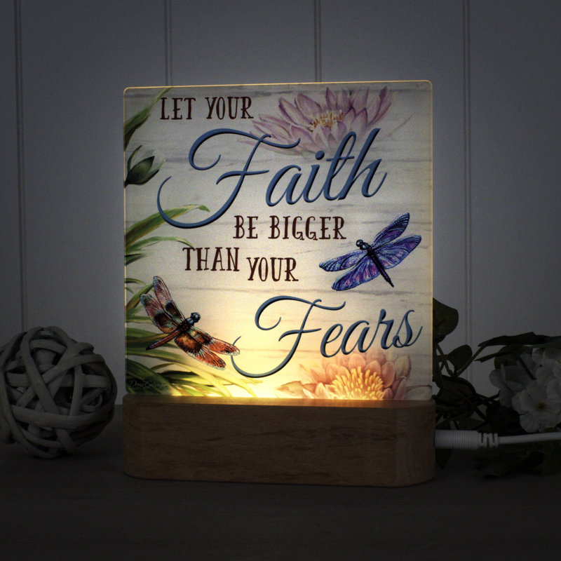 Faith over Fear Night Light