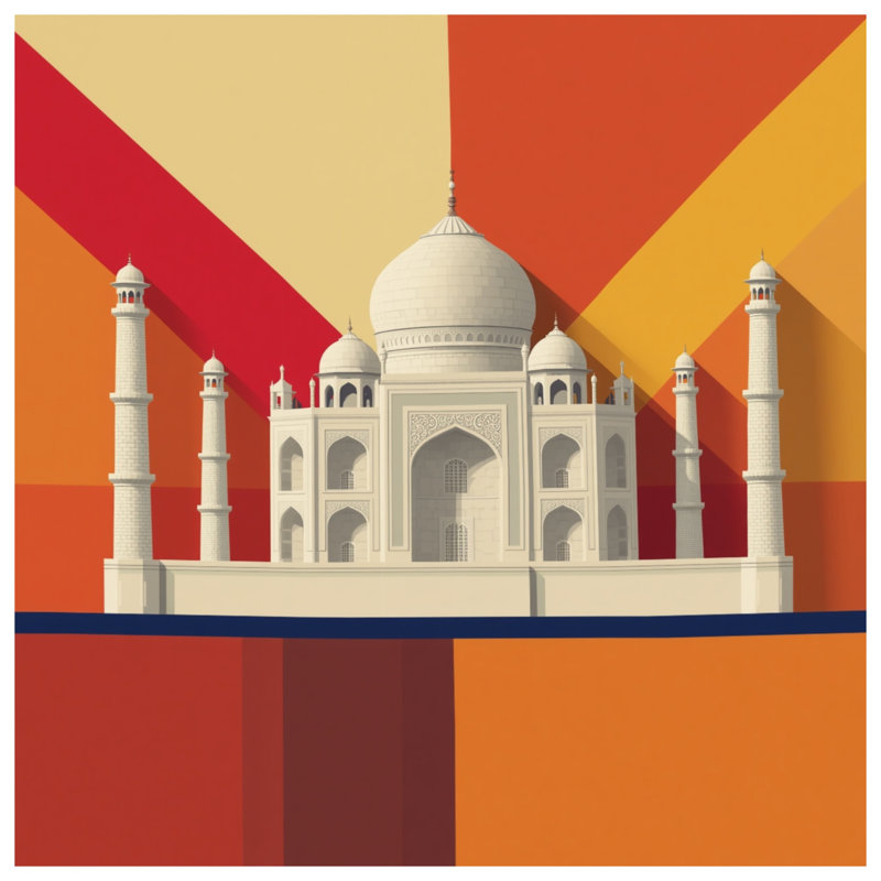 Coussins décoratifs Taj Mahal, 20 x 20 inches