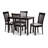Lalena Solid Wood Top Four Leg Base Dining Set-210579045-182622812