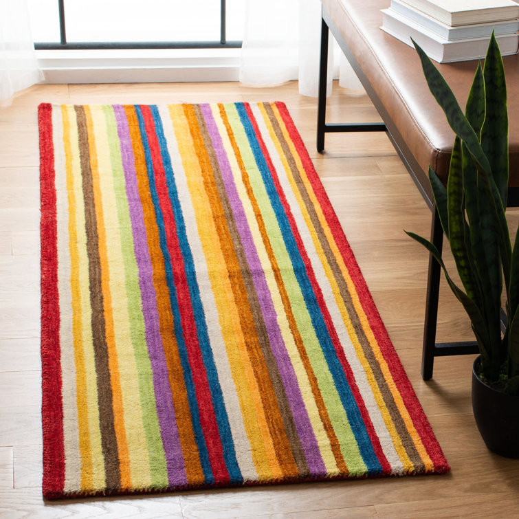 Frann Hand Loomed Wool Striped Rug