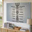 "Toile", une illustration détaillée en noir et blanc mettant en vedette les sept chakras disposés verticalement, chacun représenté par son art mural sur toile-766614532