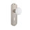 Bouton de porte mortaise intérieur en porcelaine blanche avec plaque longue Deco