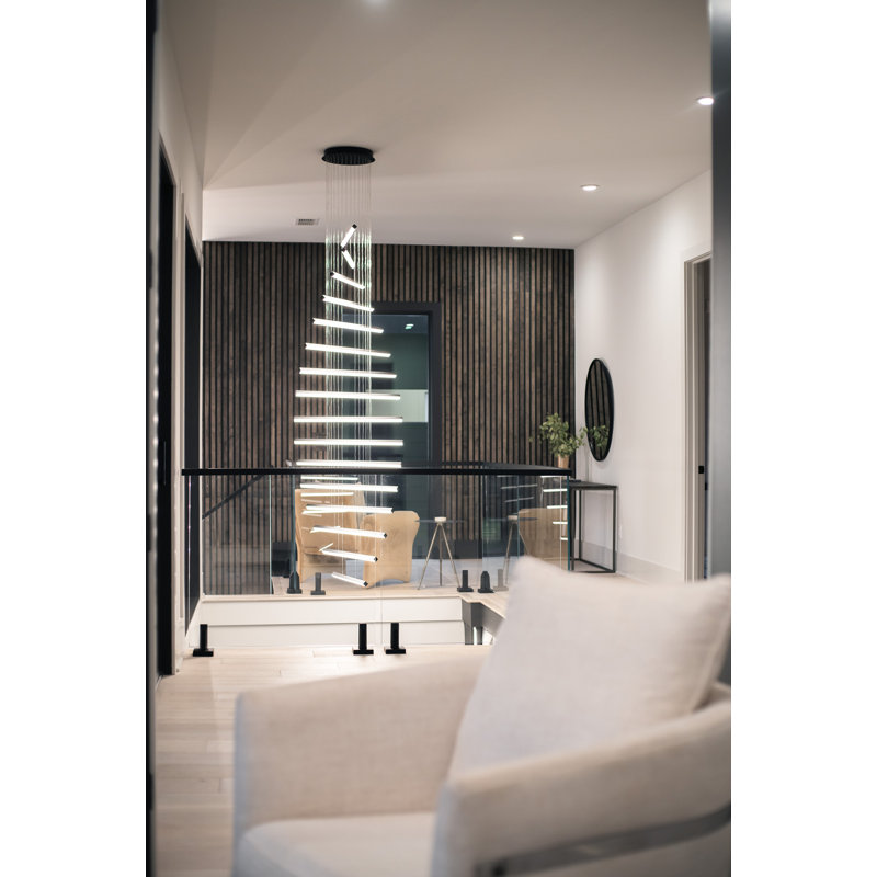 Roesch 16 - Light Black LED Cluster Pendant