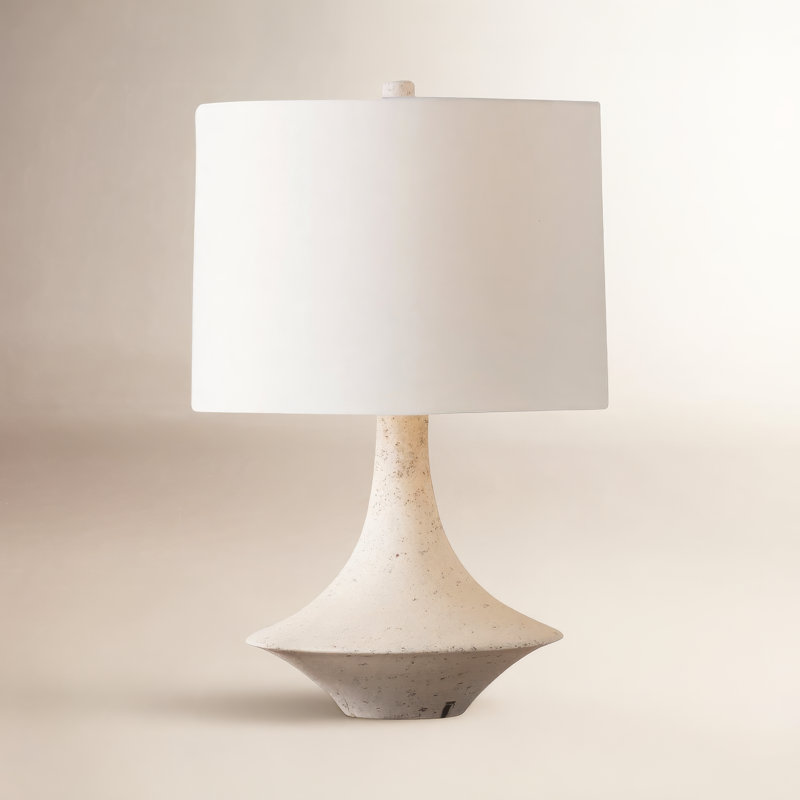 Marie Resin Accent Lamp, Concrete