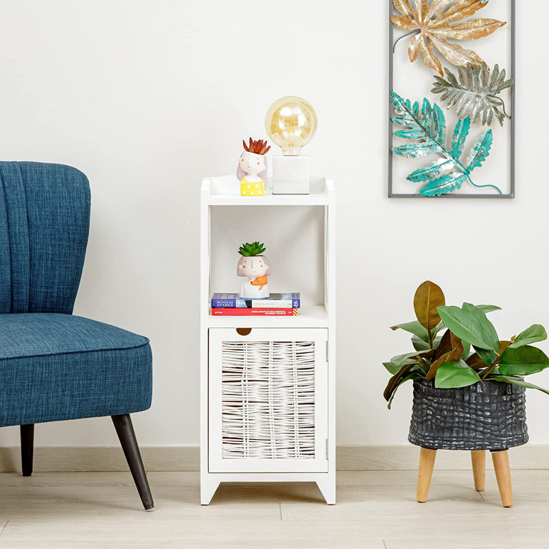 Kawamoto 30cm W Manufactured Wood Bedside Table