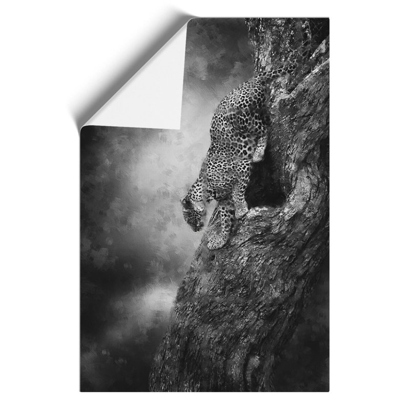 Leopard Painting - Frameless Print, 59cm H x 42cm W x 0.1cm D