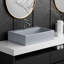 Lavabo vasque rectangulaire en céramique Claire 20-101416823