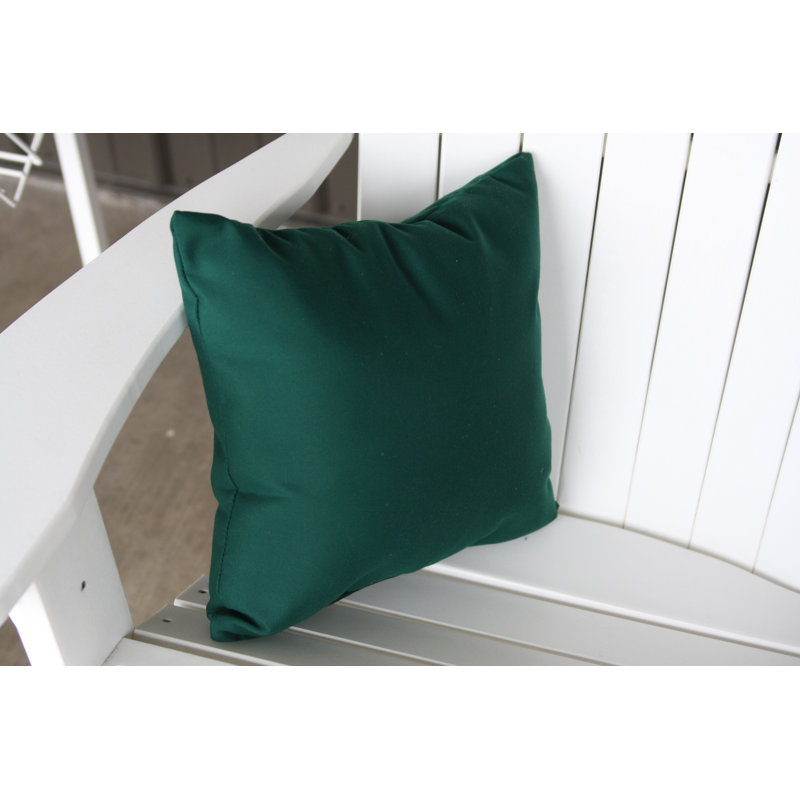 Housse de coussin d'extérieur carré Sundown, H 20 po x l 20 po, Vert forêt