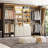 25" - 103" Closet System with Cabinets（Adjustable rod/clapboard）-1925016034