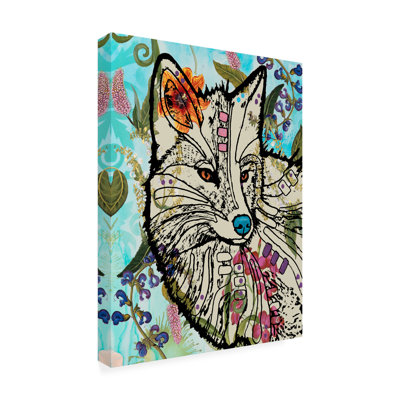 Kinan Dean Russo, art sur toile, renard