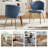 Euclid 29"H Modern Velvet Accent Chair with Tufted Back-857733028