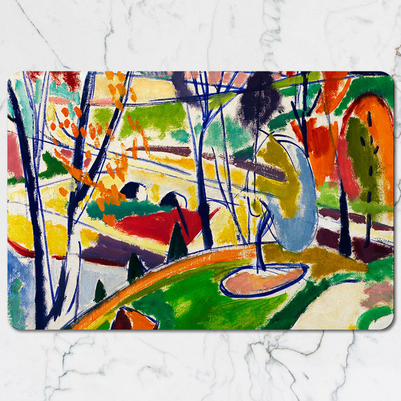 Abstract Colorful Placemat and Coaster Set for Dining Table