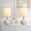 Lampe de table moderne 14 po en céramique et bois-207493481