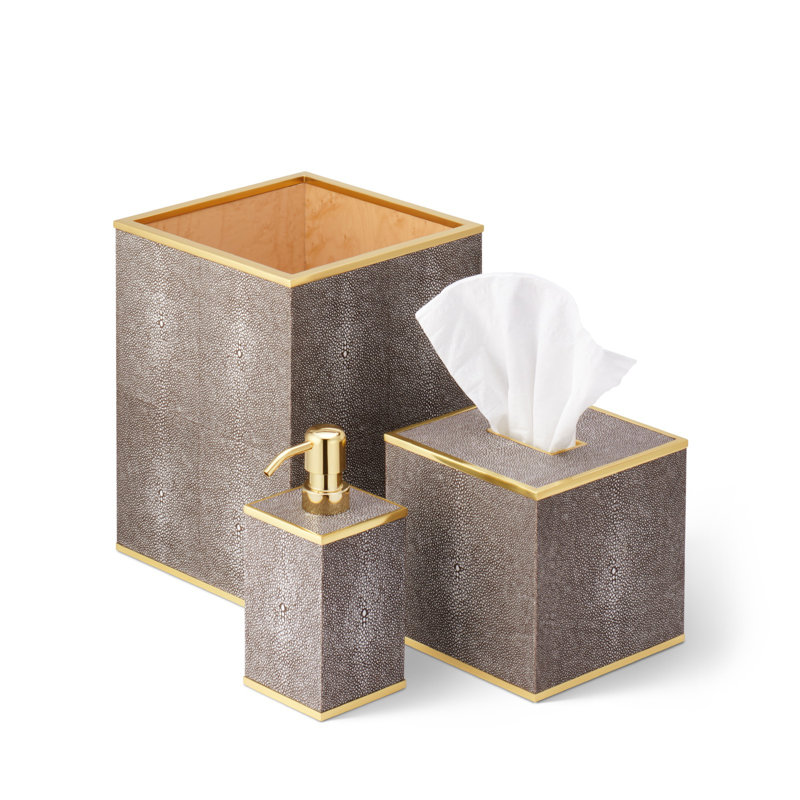 Bathroom Accessory Set, Chocolate