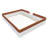 Queen Size Upholstered Daybed Frame with Fence and Stairs, PU Leather Platform Bed with Sturdy Slats,(BROWN+WHITE)-988457311-983193226
