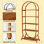Versatile Display Rack,5-Tier Bookshelf,Compact Arched Bookcase
