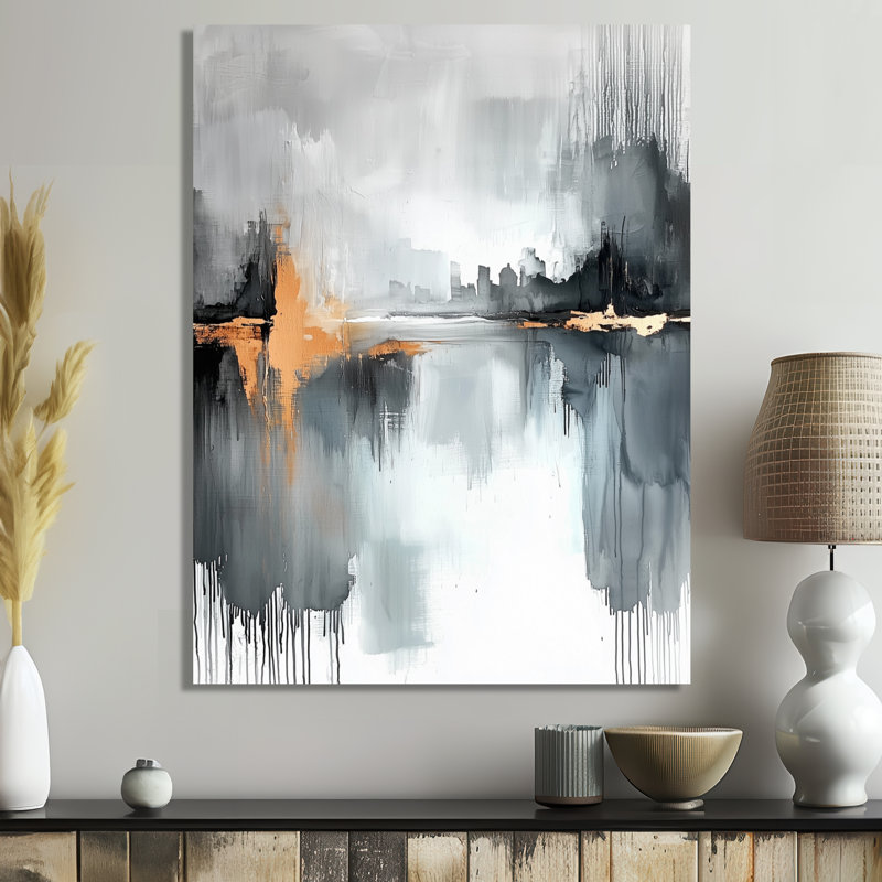 Minimal Journey Horizon II - art mural moderne en métal, impression moderne sur métal, H 44 po x l 34 po x P 0,84 po