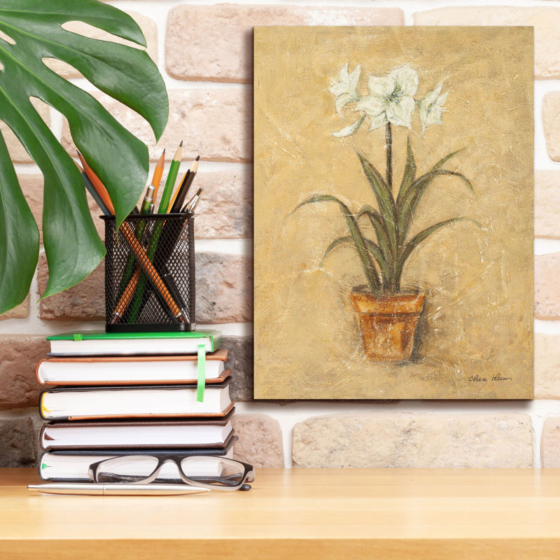 Tableau sur toile « Amaryllis blanche » de Cheri Blum, 45,7 cm x 66 cm, H 16 po x l 12 po x P 0,75 po
