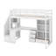 Lit mezzanine simple avec bureau-422621748