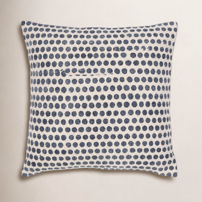 Zetta Polka Dots Cotton Throw Pillow