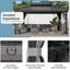 16 pi L 12 pi. D Pavillon de jardin en aluminium