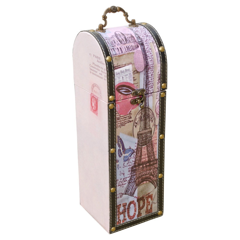 Abshire Tabletop Wine Bottle Rack in Pink