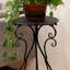 Support pour plante simple en fer forgé noir de 17,02 pouces, polyvalent et simple, convenant à la fois au balcon, au coin de la cour et à l'intérieur / extérieur.