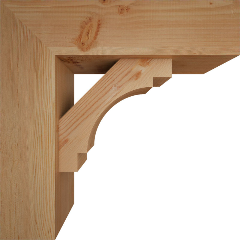 Support Merced Block avec support décalé, 24 x 24, Sapin Douglas de l 7 1/2 (lisse)