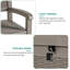 Lark Manor 129.7 cm W 710 L Resin Lockable Deck Box-383657832
